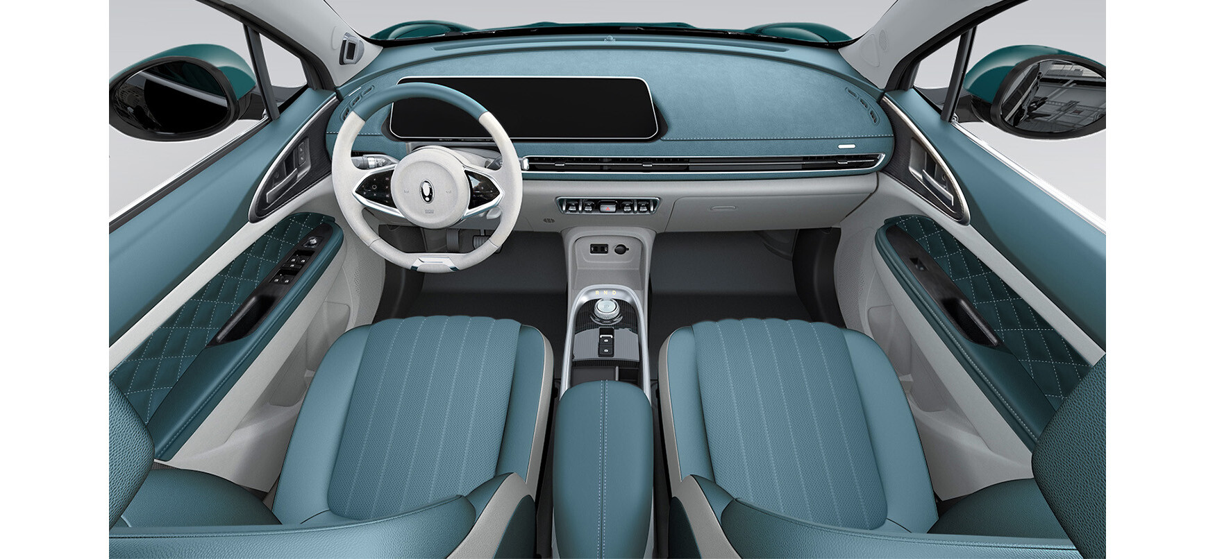 GWM ORA 03 Two-Tone Pro+ Interieur Green/Grey