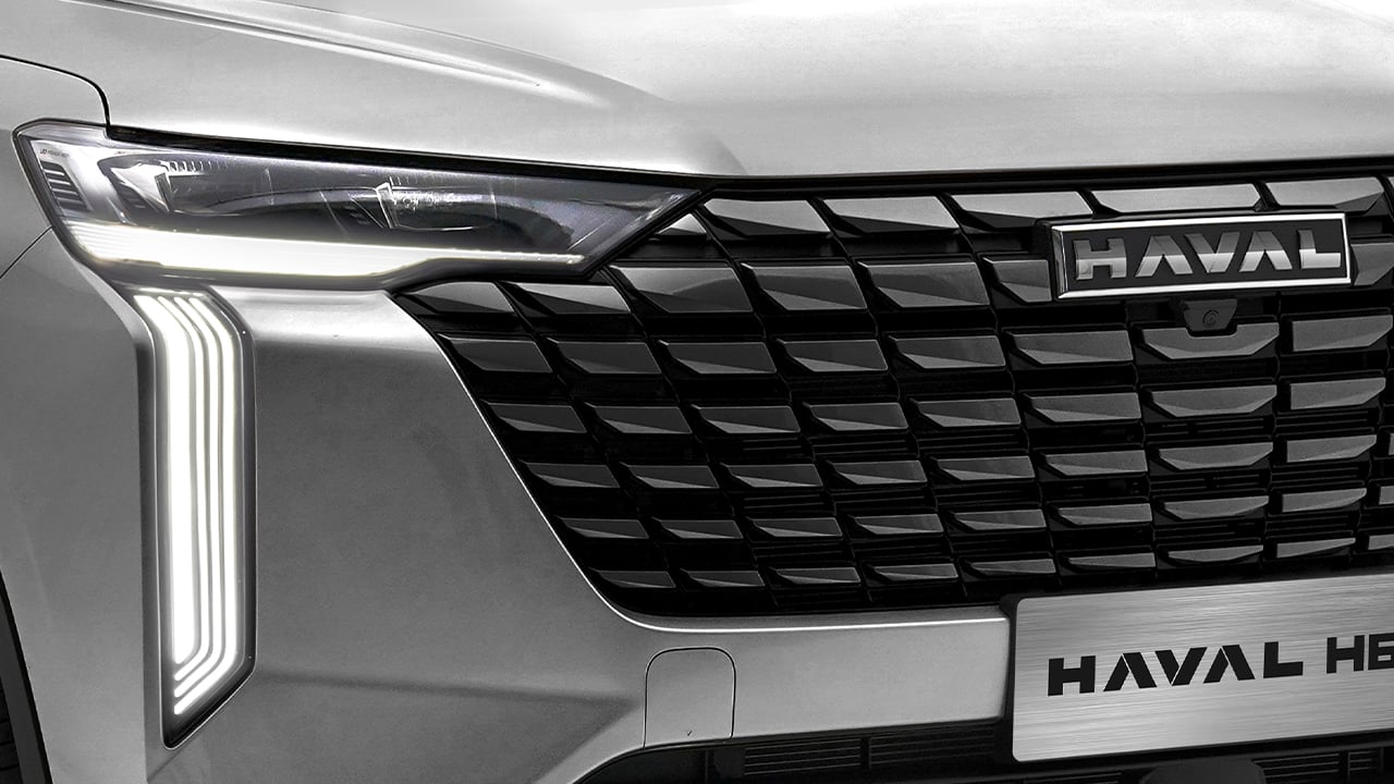 HAVAL H6 in Ayers Grey, Frontscheinwerfer, Kühlergrill